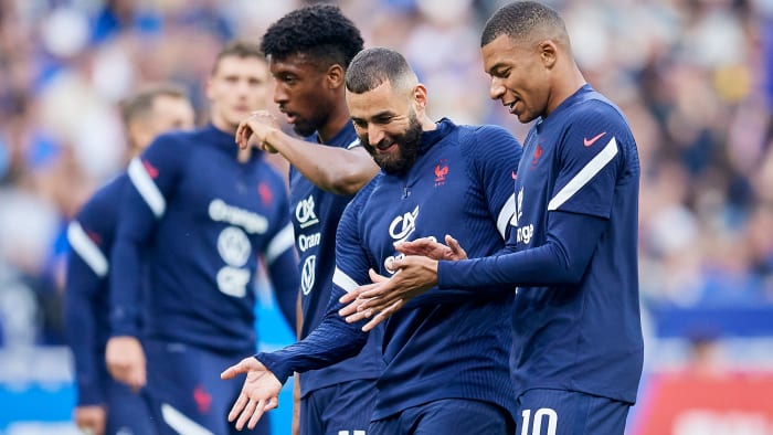 France stars Karim Benzema and Kylian Mbappe